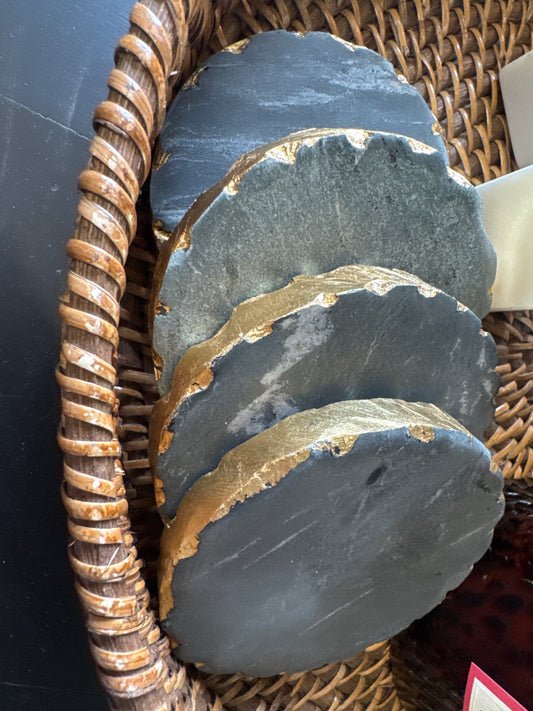 Black Marble Coasters