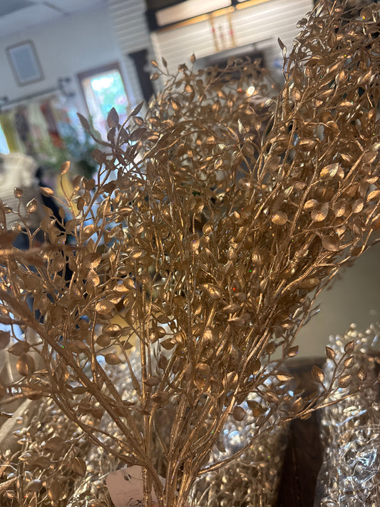 Gold Mini Leaf Stem