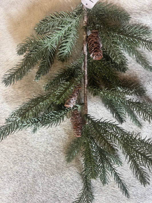Frosted Pine w/Pinecones