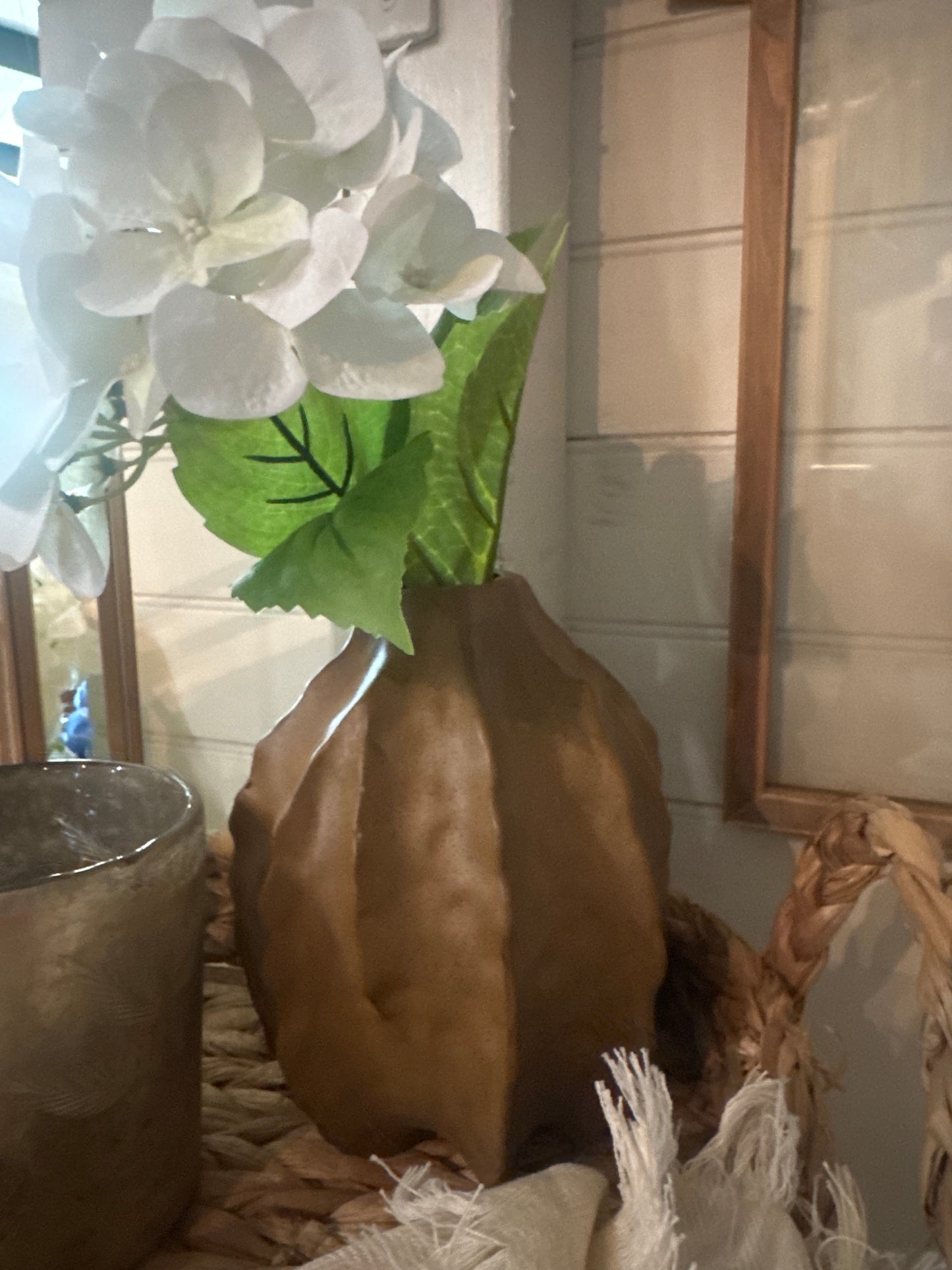 Brown Textured Vase