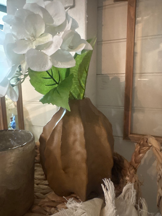 Brown Textured Vase