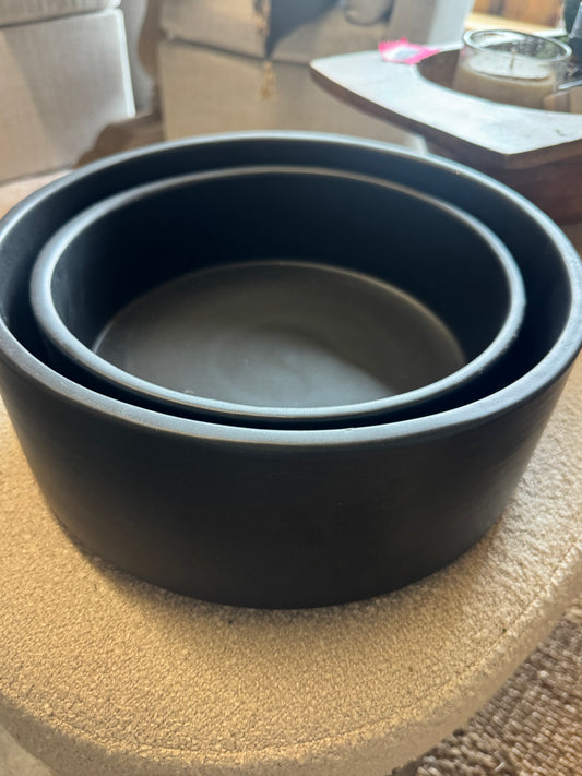 Black Cement Bowls
