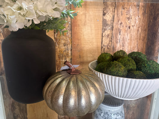 7.5”x7” Glass Pumpkin