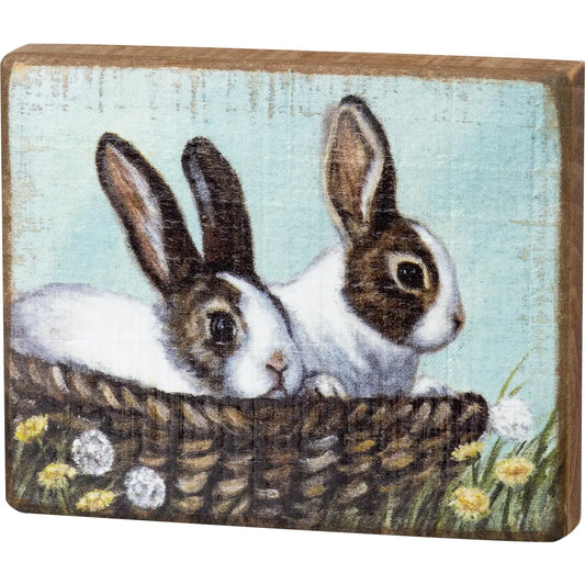 Bunnies Block Sign