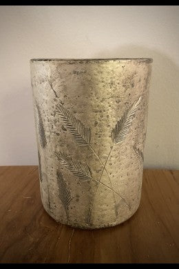 Etched Harvest Vessel 5x5x7" ***LOCAL PICKUP ONLY***