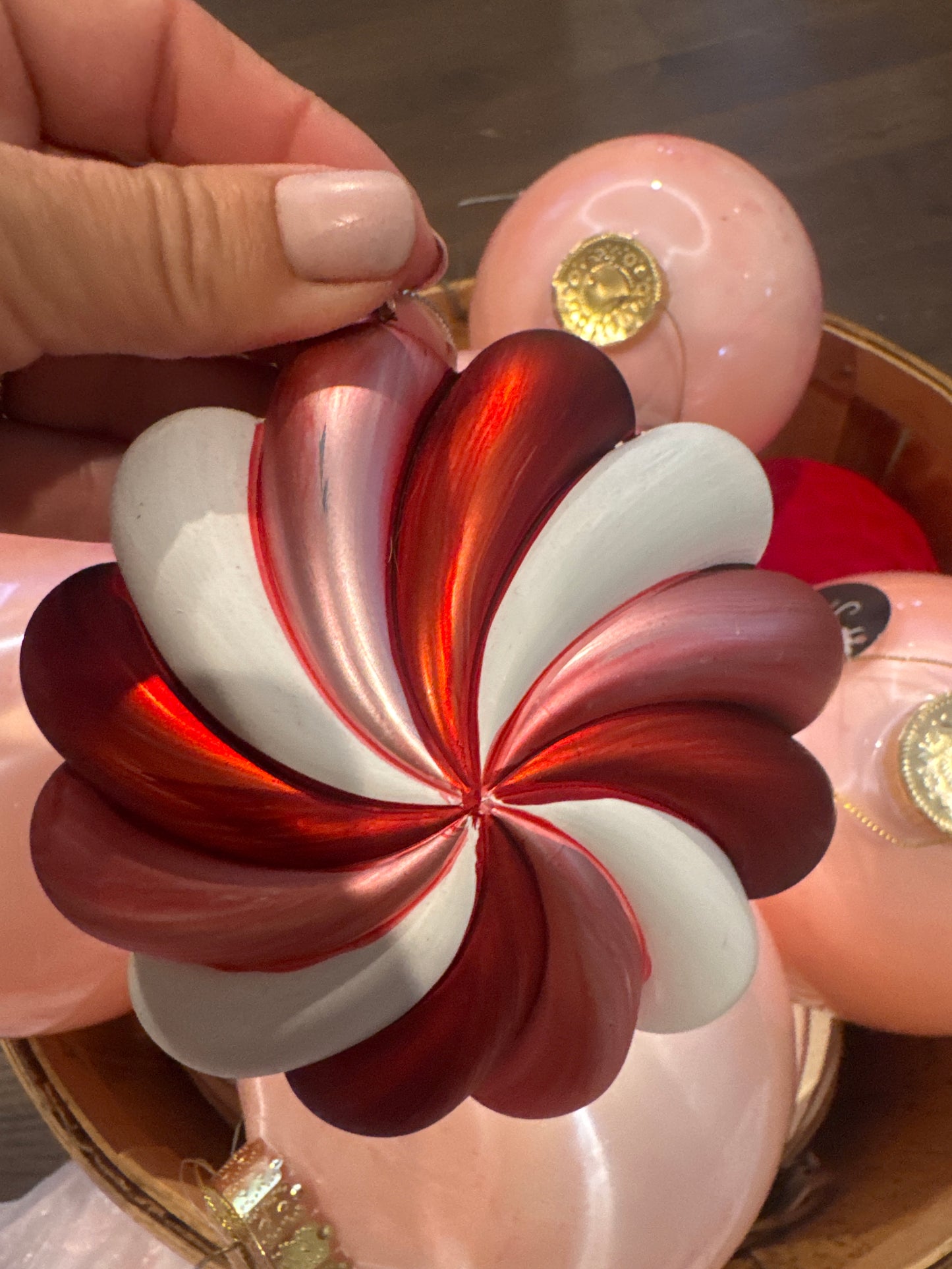Pink Swirl Orn