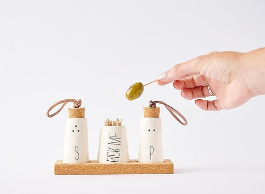 Salt Pepper & Toothpick Holder