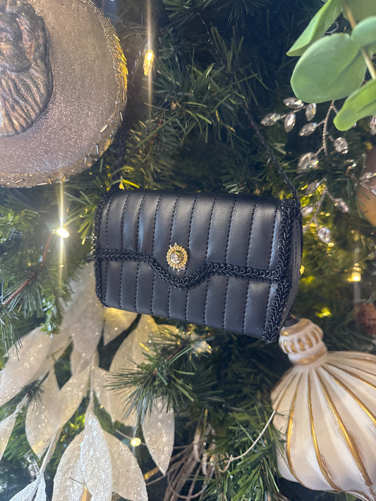3.5" Black Purse Ornament