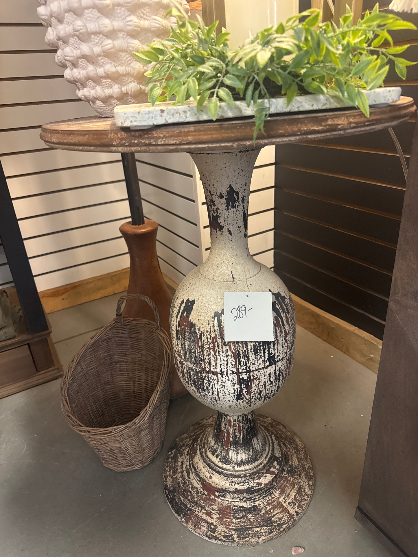 Metal Distressed Side Table