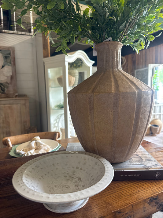 Gold & White Dish