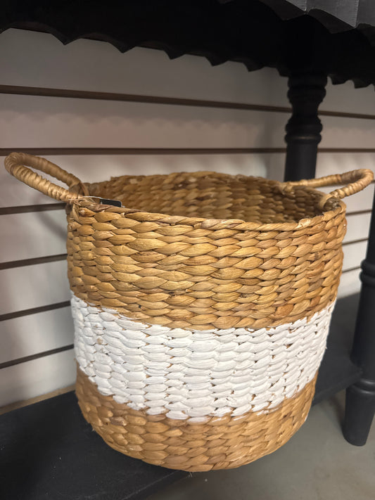 2 Tone Wicker Basket