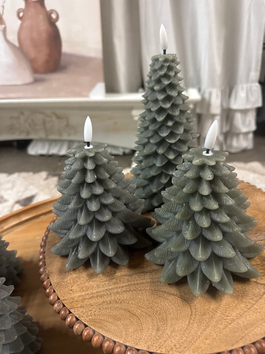 Green Wax Tree Candle
