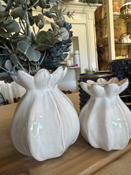 Mini White Lines Vase