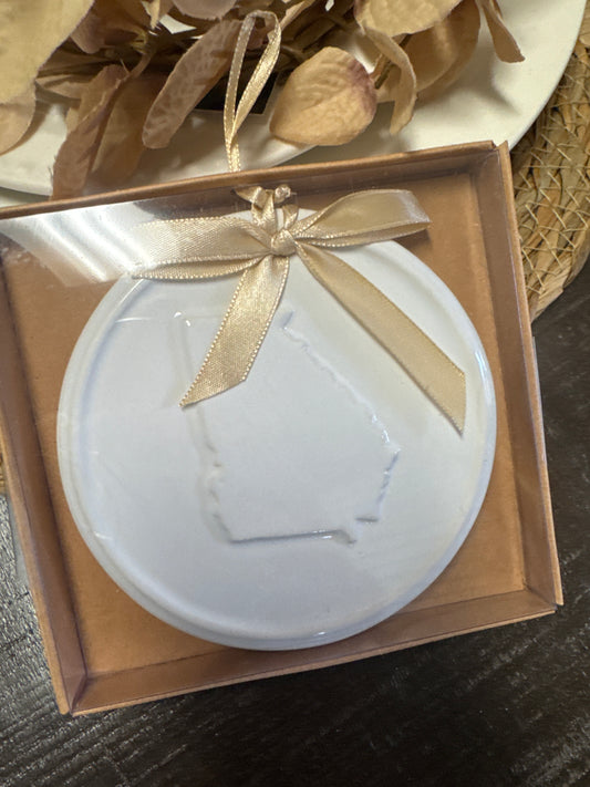 Embossed Georgia Orn