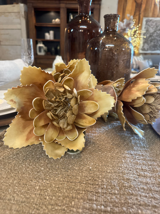 Yellow foam flower stem