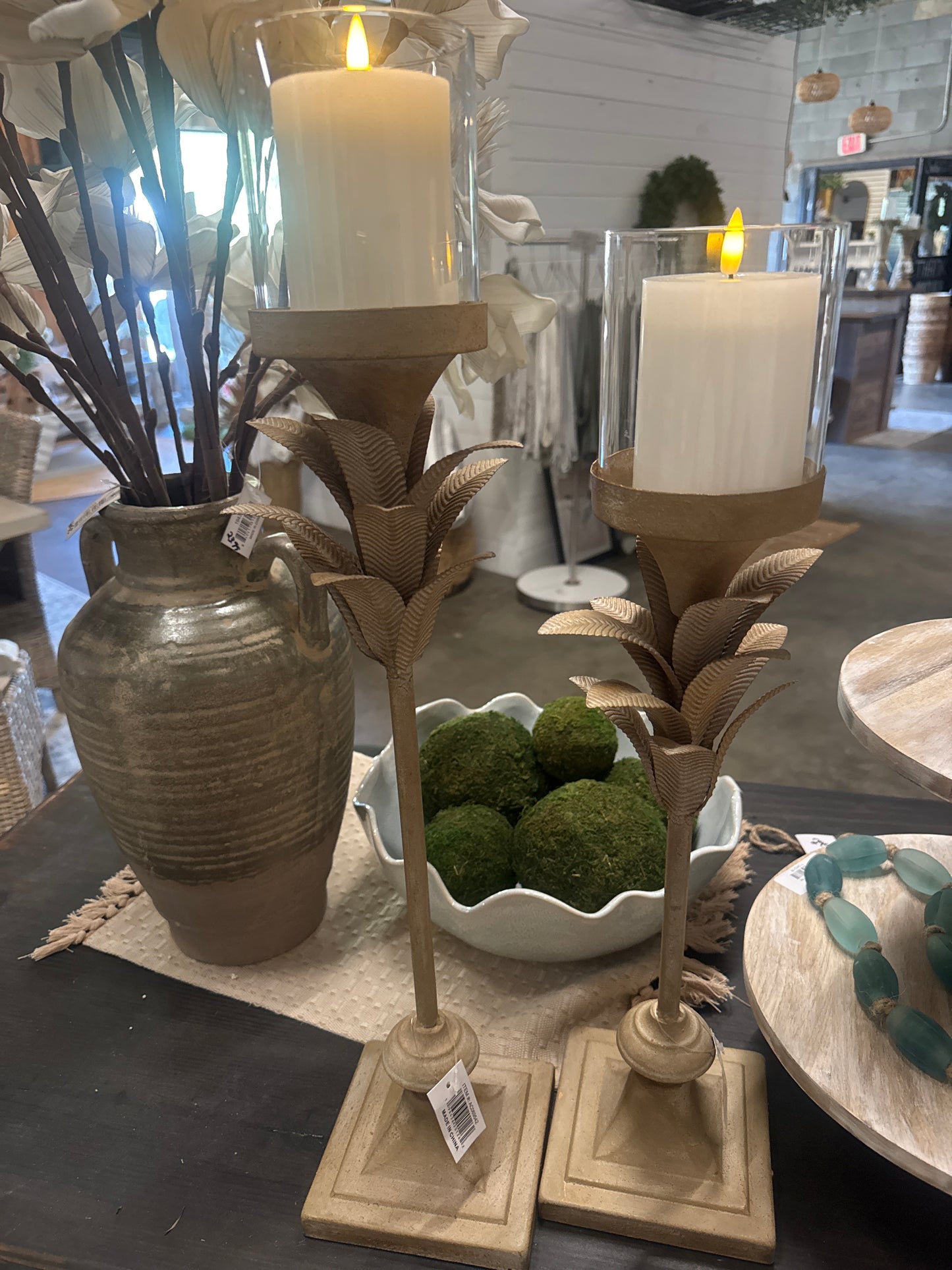 Leaf Candlesticks