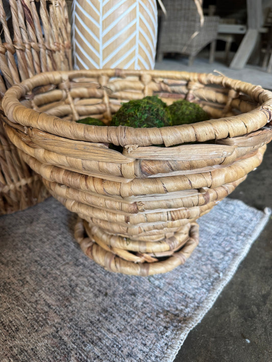 Woven Footed Bowl