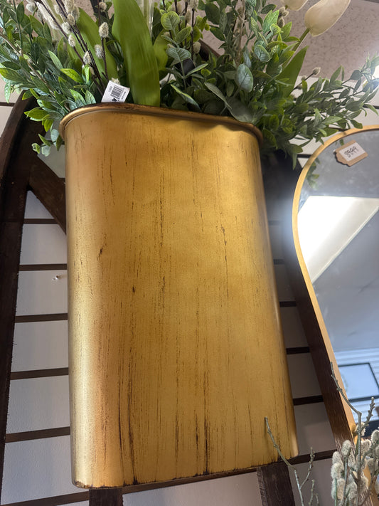 Gold Hanging Basket