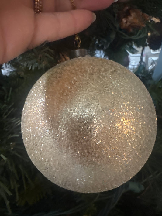 Light Gold Sparkle Orn