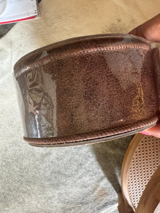 Brown Leather Ribbon