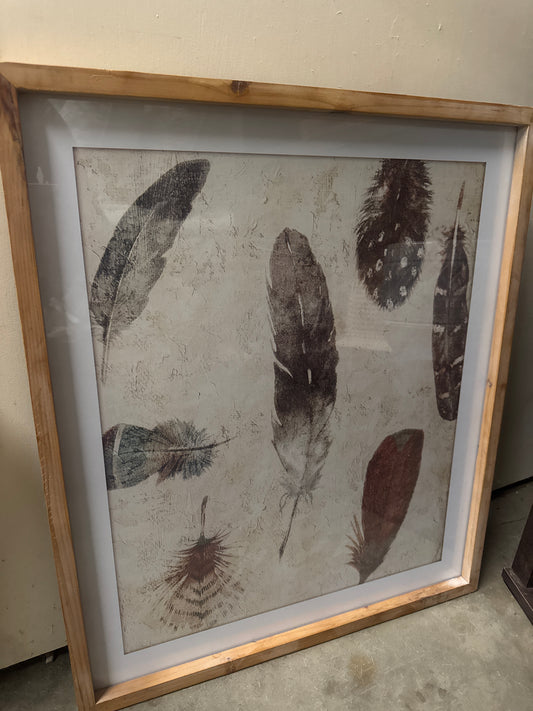 Feather Framed Art