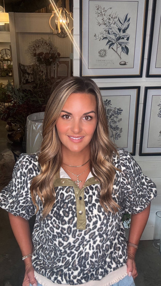 Animal Print Sherpa