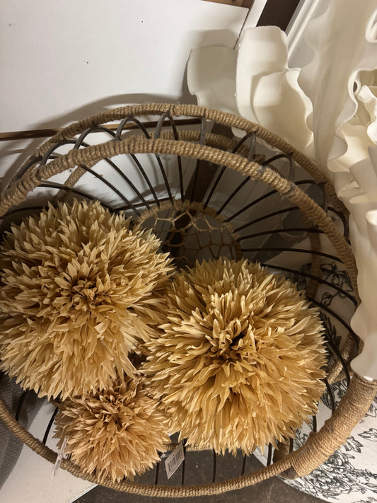 Metal+Rope Low Basket