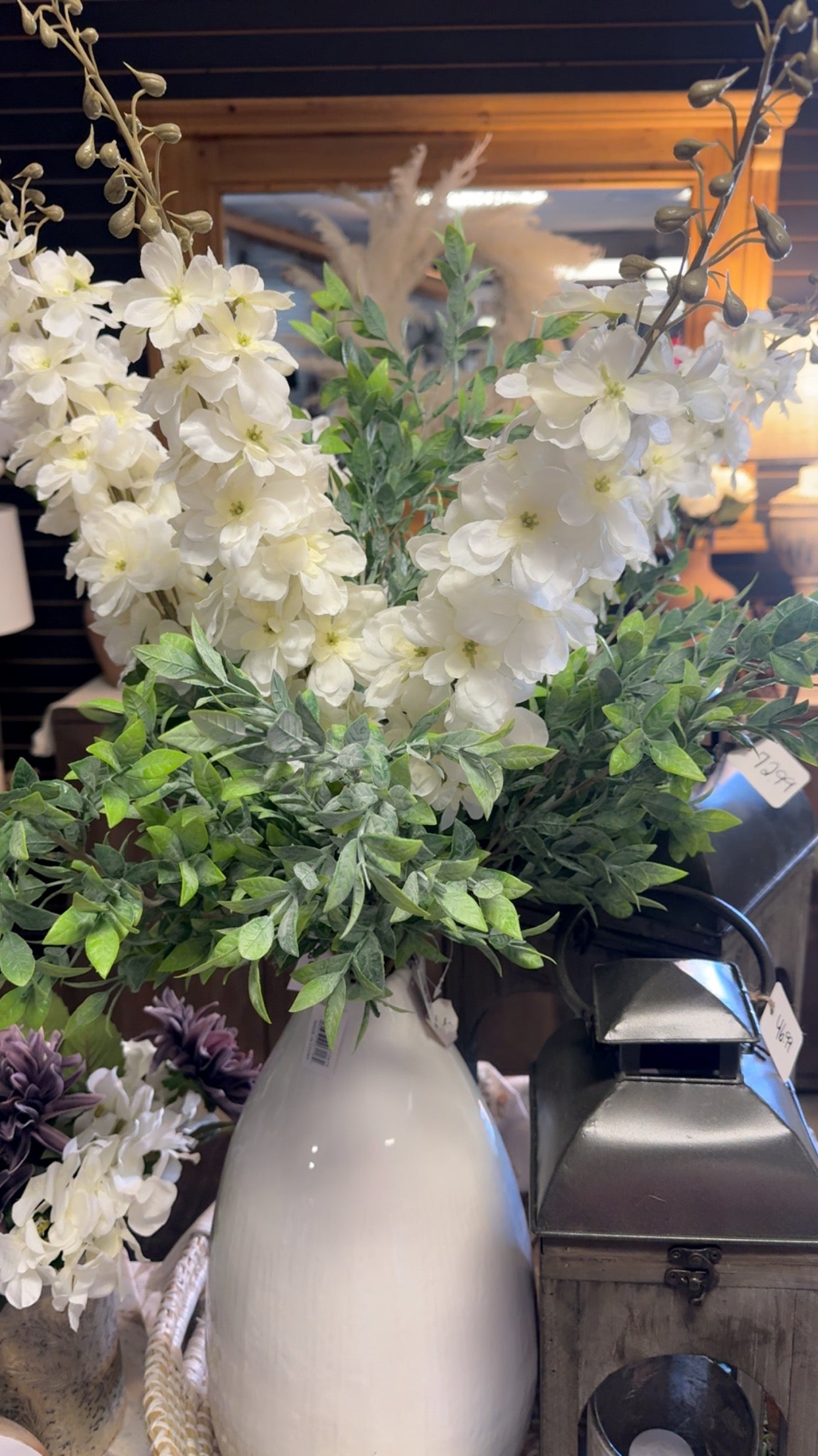 White Delphinium Stem