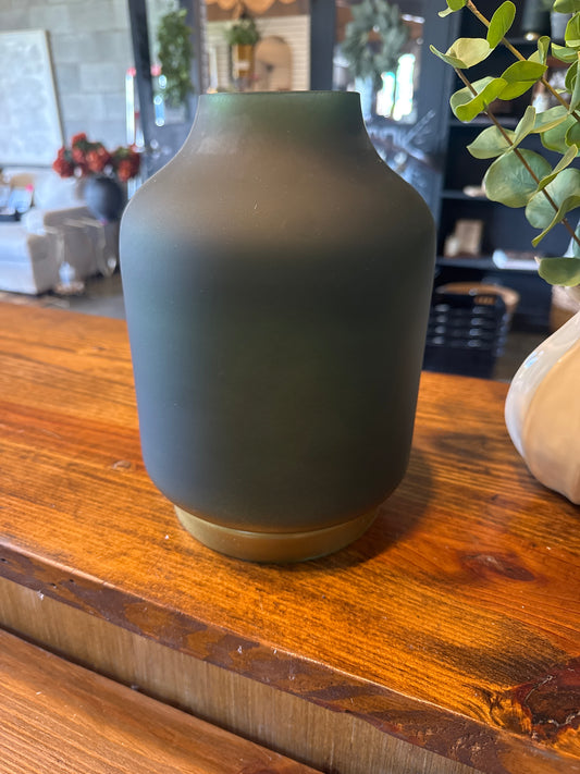 Narrow Mouth Green Glass
