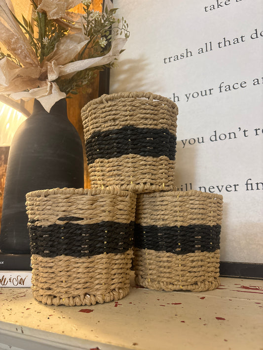 Natural Wicker Sleeve Candles