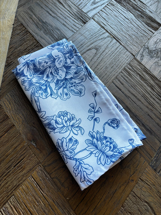 Blue Floral Napkin