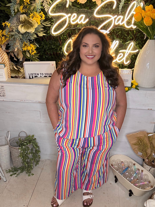 Striped Set in Plus