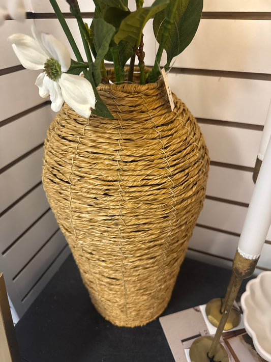 Tall Wicker Vase