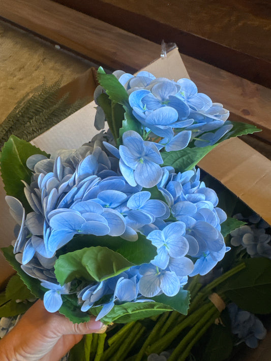 Blue Real Touch Hydrangea Bundle