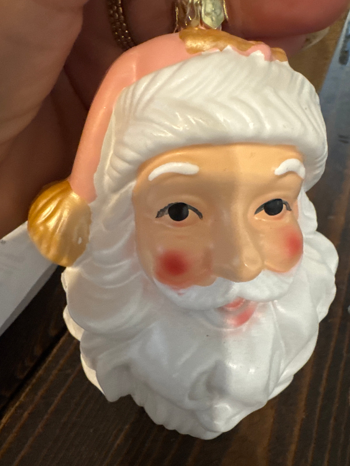 Pink/ White Santa