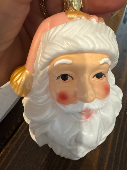 Pink/ White Santa