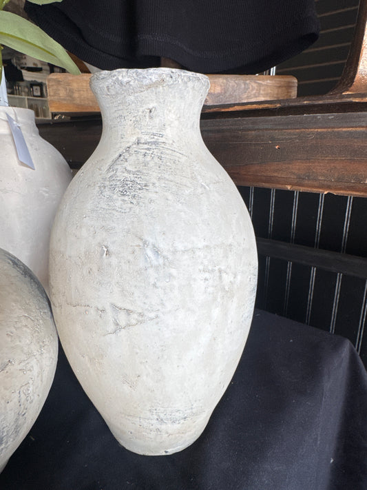 Cream Distressed Vases
