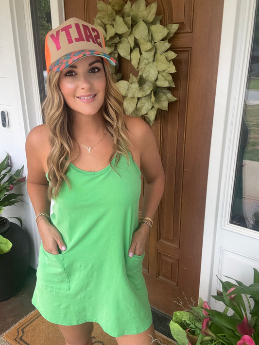 Green Cloudsoft Pima Cotton Sport Dress
