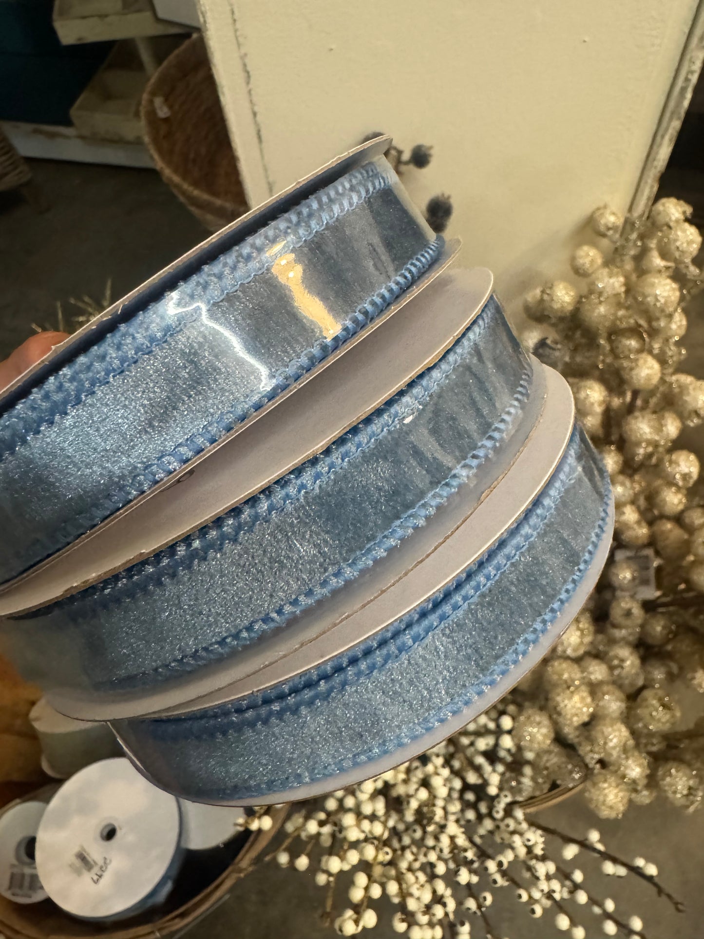 Blue Velvet Ribbon