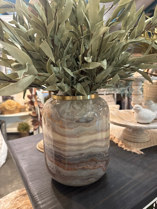 Blue Swirl Vase