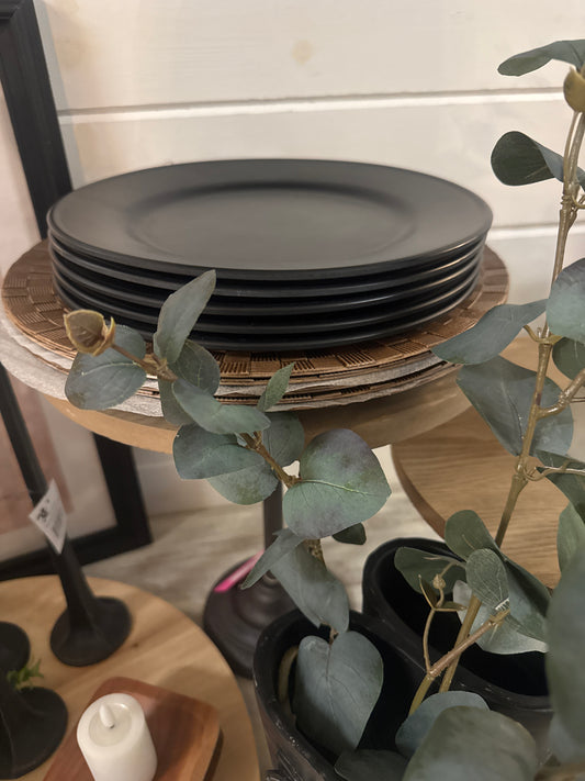 Black Plastic Plate