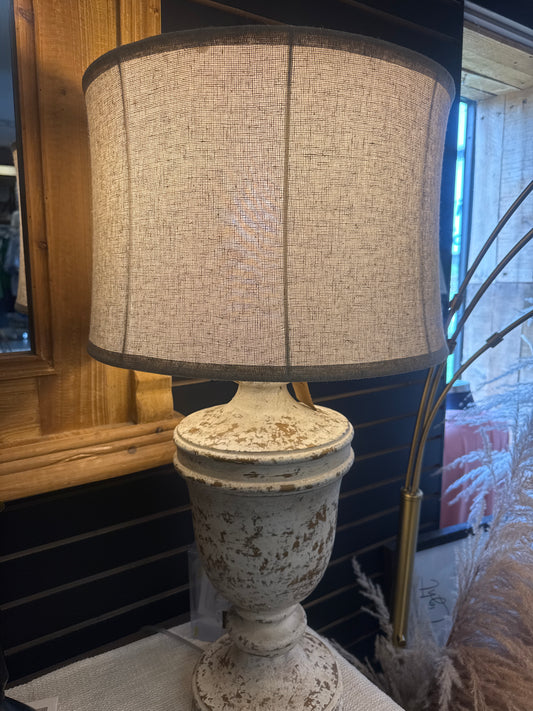 Distressed Chunky Lamp