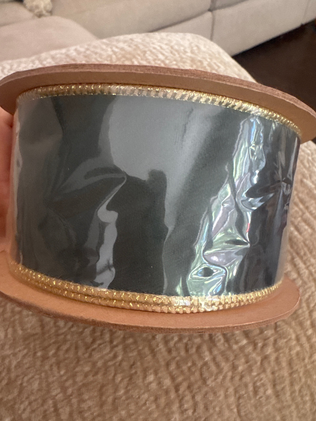 2.5” Green Gold Ribbon