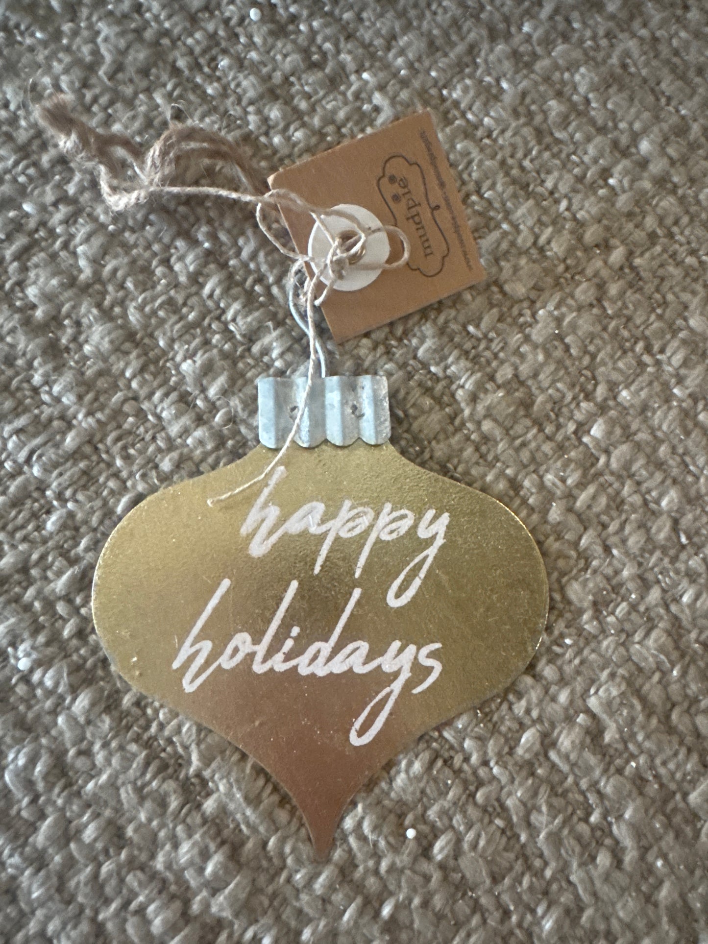 Happy Holidays Orn