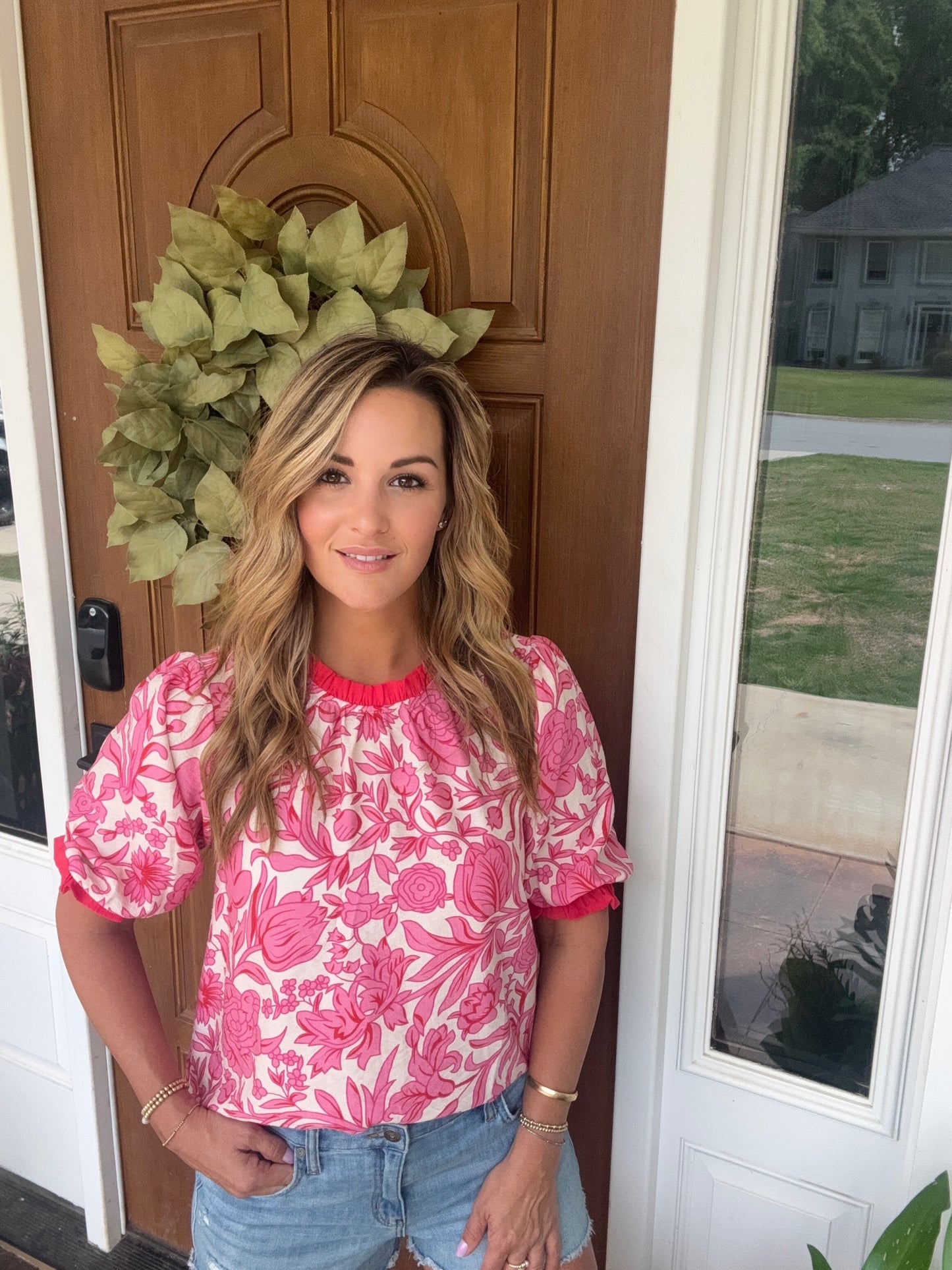 Red Pink Floral
