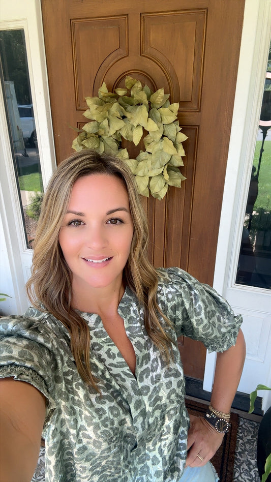 Olive Animal Print