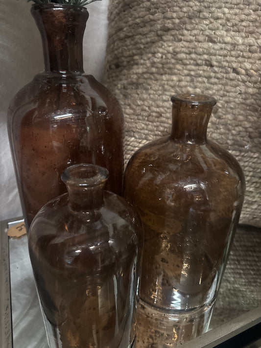 Brown Glass Vases