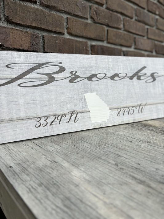 Brooks Georgia Coordinates ***LOCAL PICKUP ONLY***