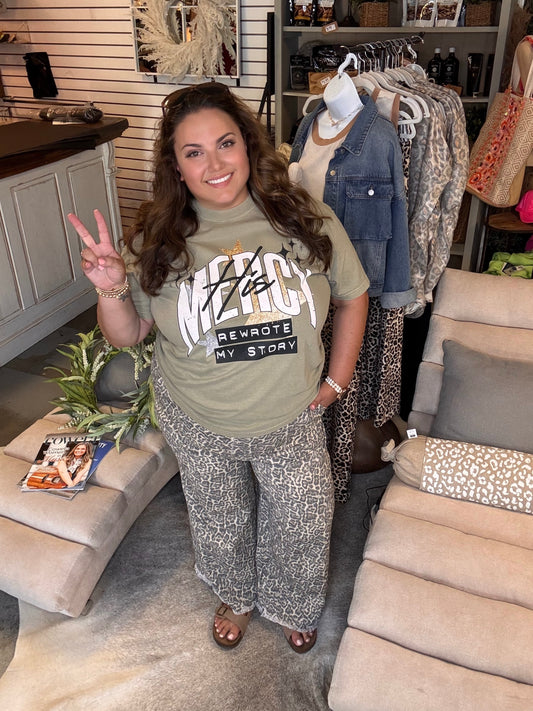 Leopard Print Pants in Plus