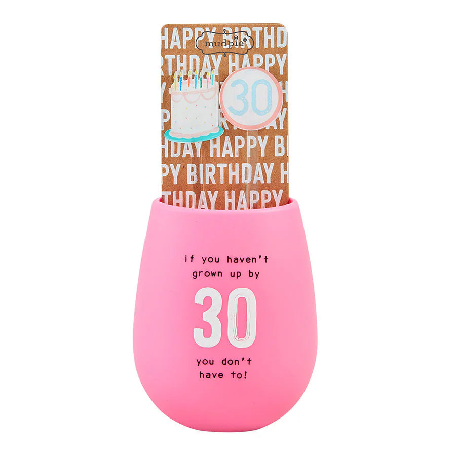 Silicone Birthday Wine Set